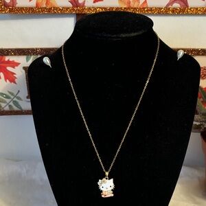 Gold Hello Kitty Pendant Necklace